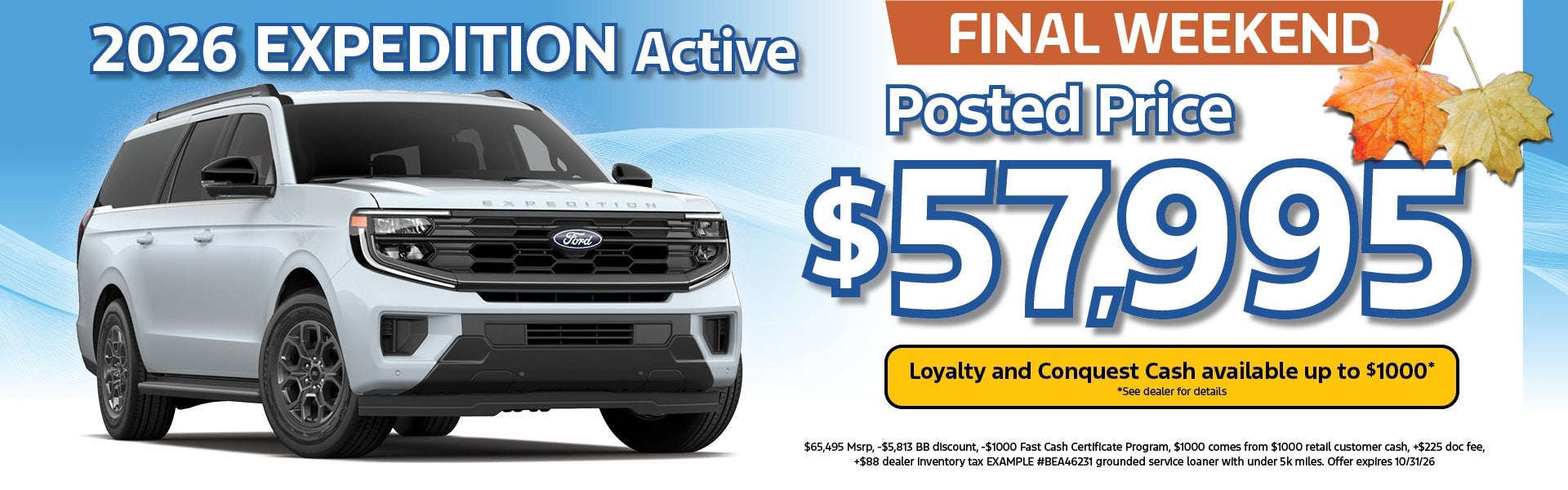 FALL SPECIALS 