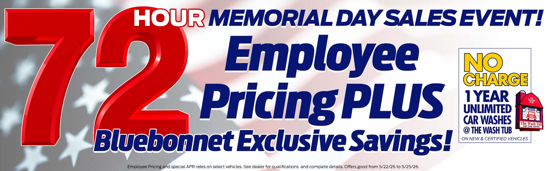 Employee Pricing starts now!
