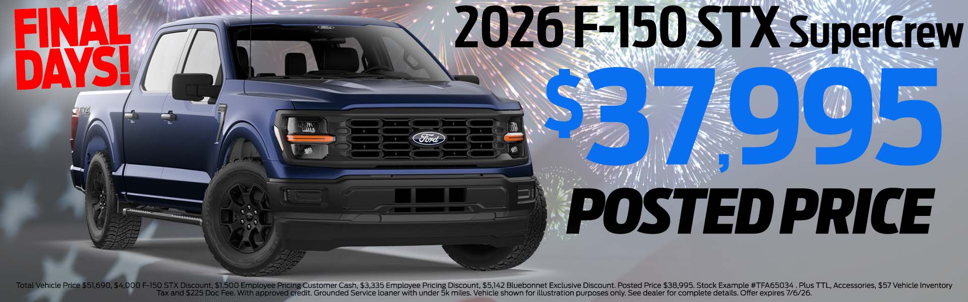 2026 F-150 STX $37,995