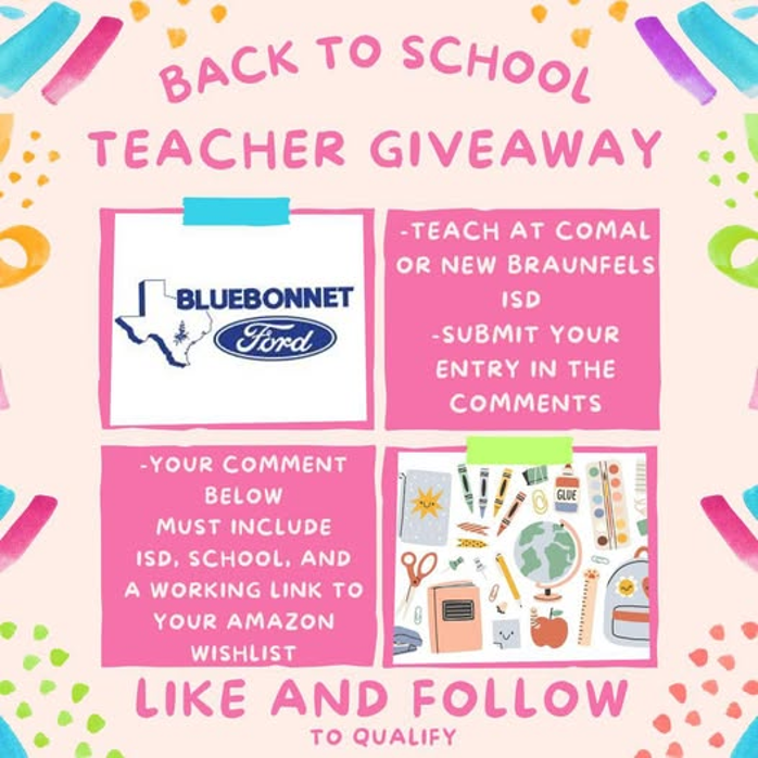NBISD and Comal ISD Teacher Giveback